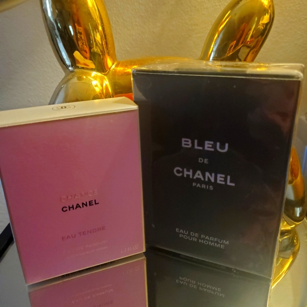 !!!Reserved!!! Do not purchase! 1.7 bottle of Chanel Chance + 3.4 oz. Bleu